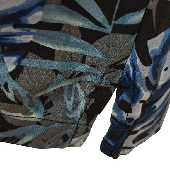 Tommy Bahama Silk Hawaiian Shirt Mens Size Large Tropical Palm Leaf Beach Aloha - Picture 6 of 9